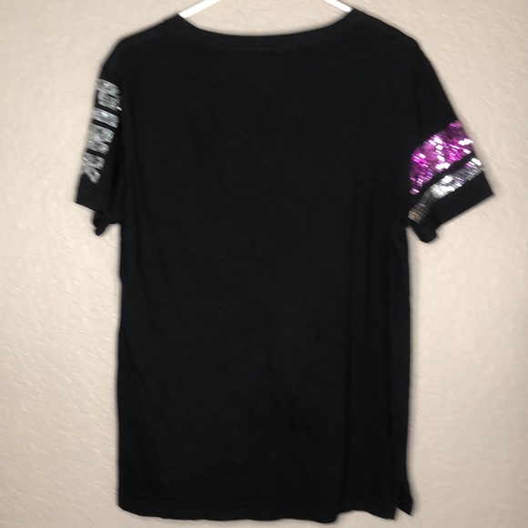 Pink Victoria’s Secret sequin embellished oversized t-shirt - Picture 4 of 6